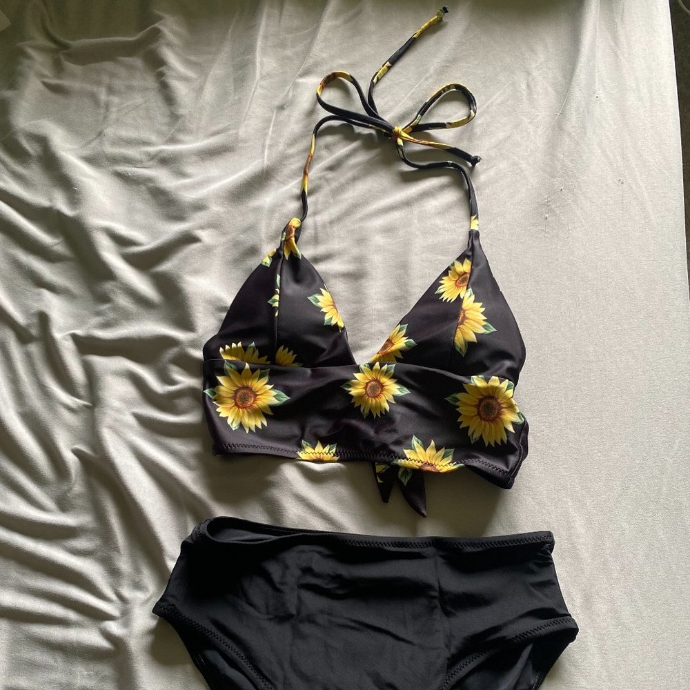 Black Sunflower Swimsuit
